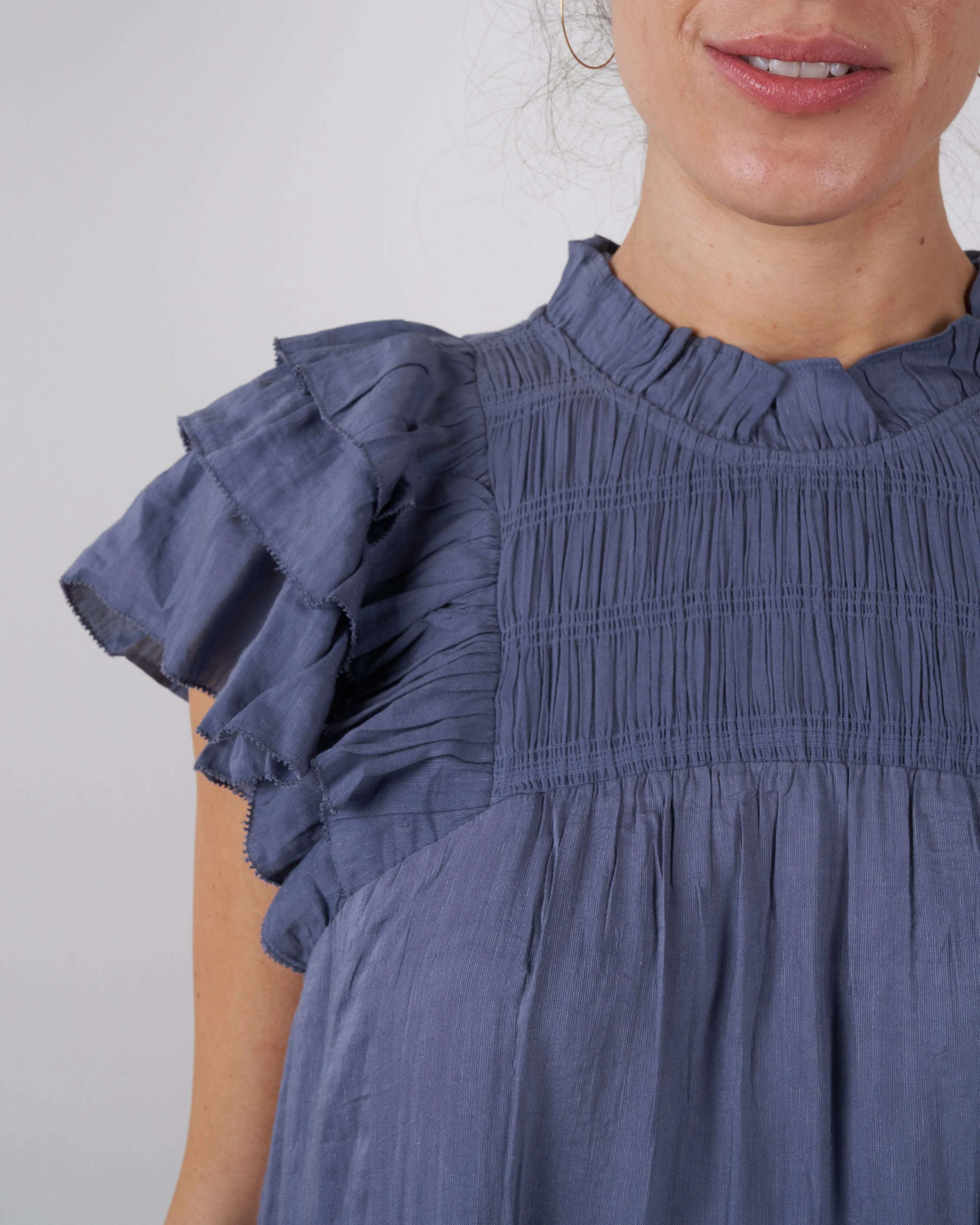 eleanor tiered dress - slate